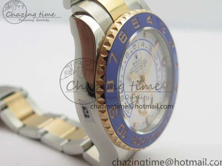 RG Blue Ceramic 116681 Version On RG JF SS Edition Dial SS Best New II Bracelet A7750 YachtMaster 1:1 0112